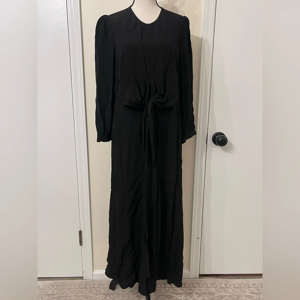 Zimmerman Black Midi tie dress - Picture 4 of 7